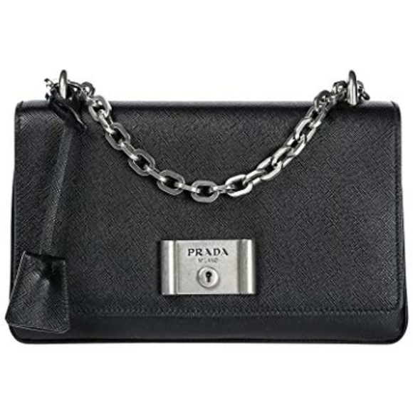 Authentic Prada Saffiano Leather Lux Shoulder Bag - Picture 1 of 6